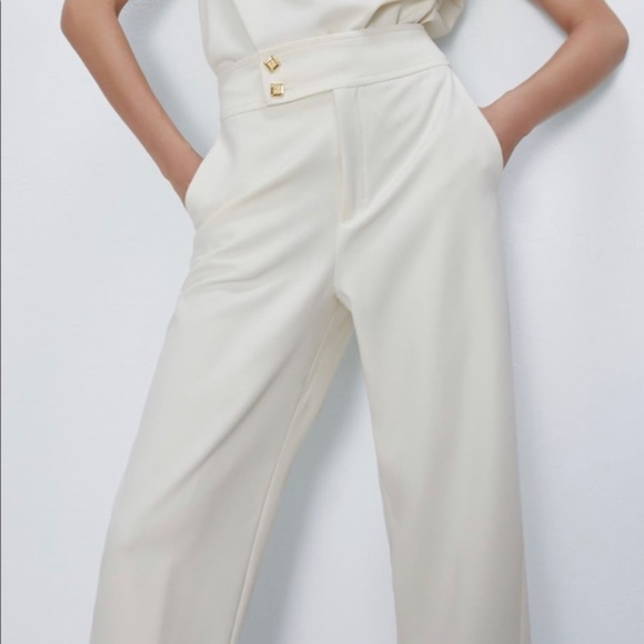 Zara Pants - Blogger Favorite! Zara Waist Detail Pants